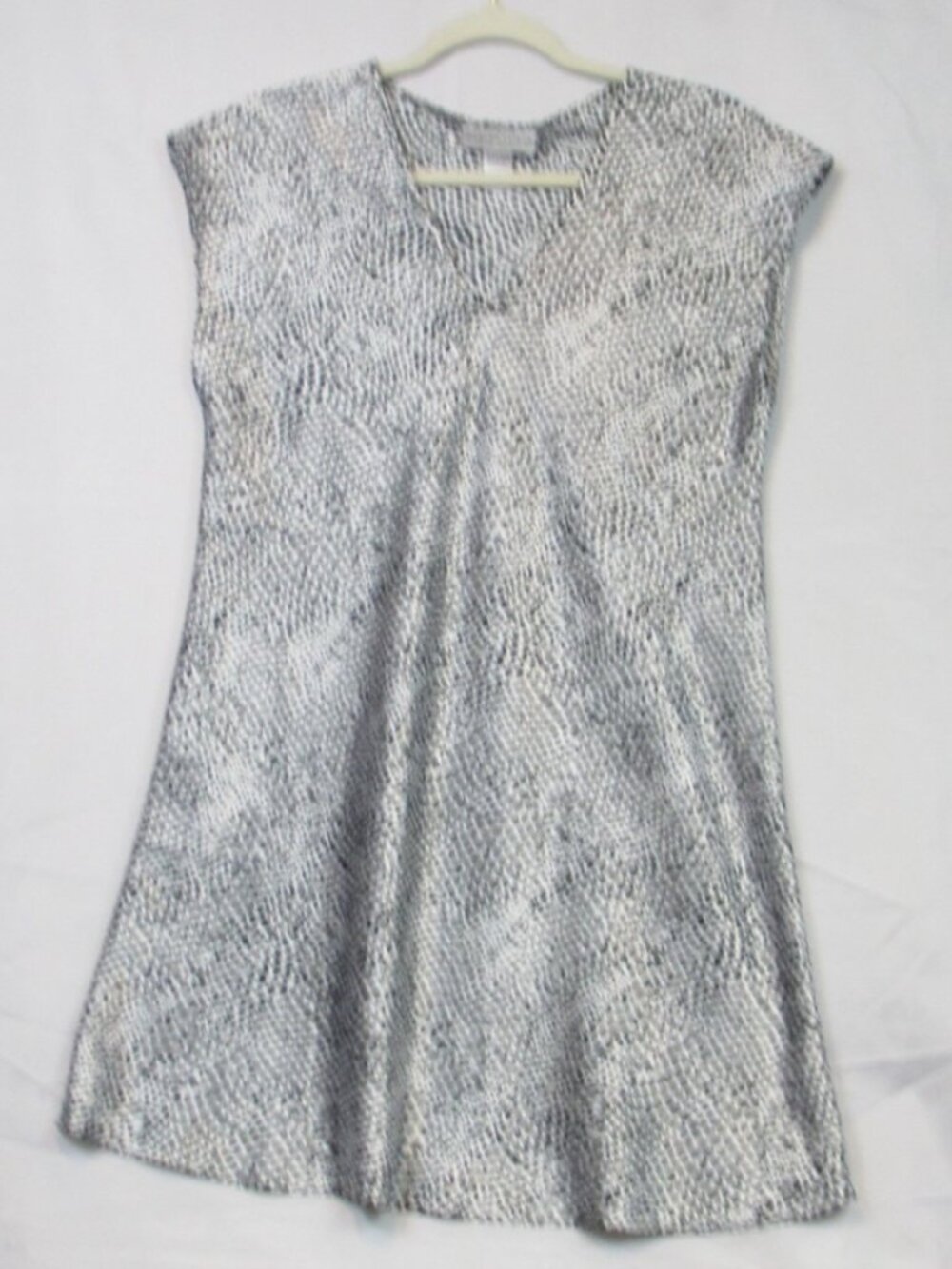 Morgan Taylor Intimates Black White Satin Chemise Nightgown Sleepwear S Romantic